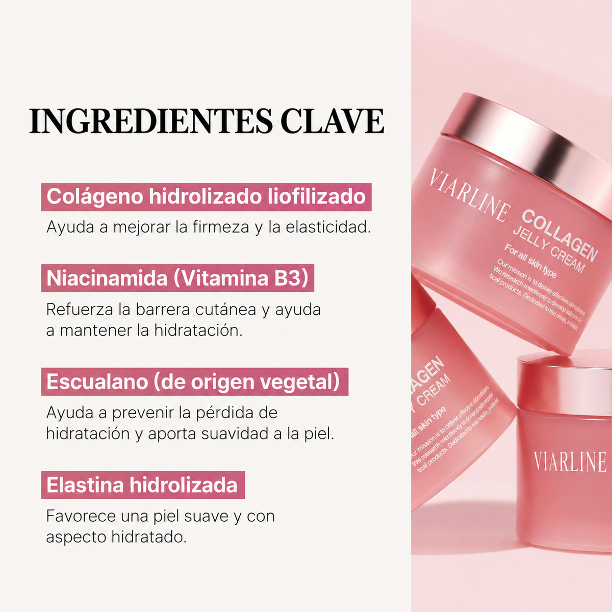 Crema restauradora de colágeno