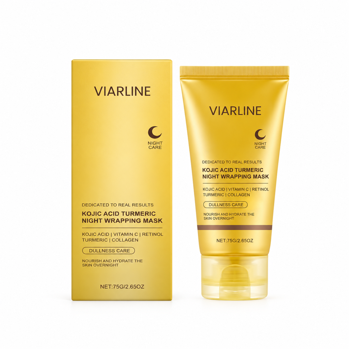Mascarilla facial de cúrcuma y colágeno